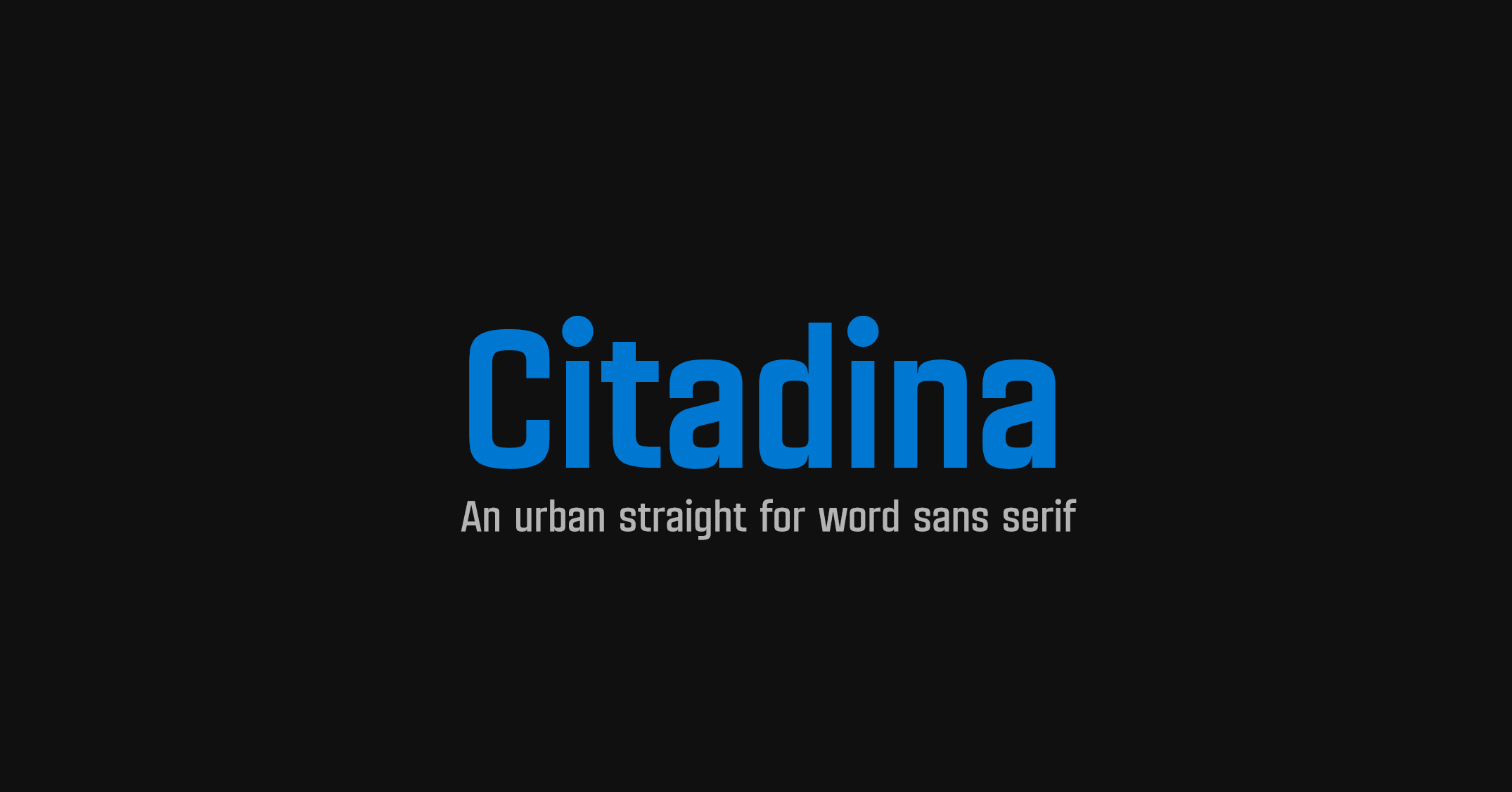 فونت انگلیسی حرفه ای Citadina English