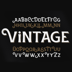 دانلود فونت تایپوگرافی انگلیسی VintageFont