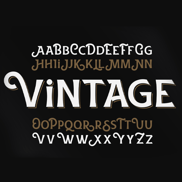 دانلود فونت تایپوگرافی انگلیسی VintageFont