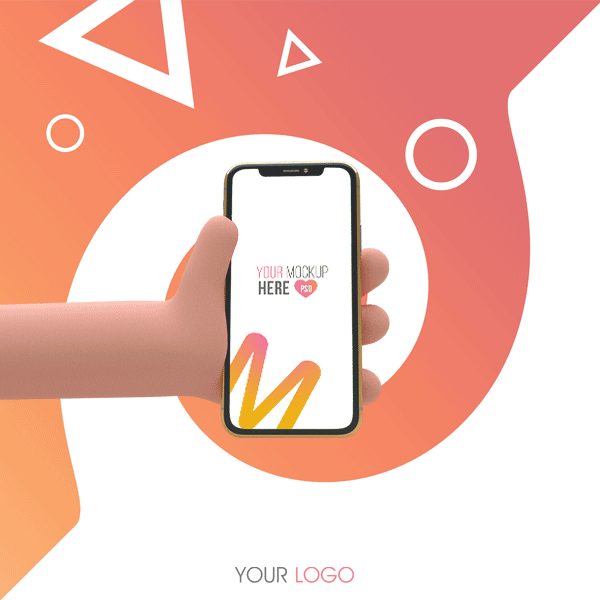 دانلود موکاپ کارتونی موبایل
