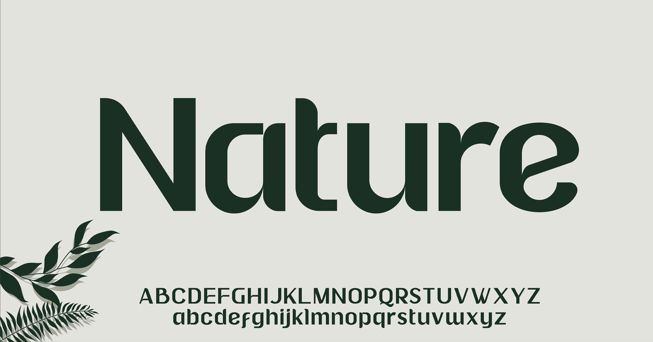 دانلود فونت انگلیسی Nature Font