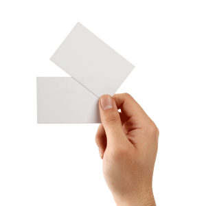 دانلود موکاپ نمایش کارت ویزیت در دست به صورت لایه باز برای فتوشاپ PSD