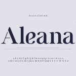دانلود فونت انگلیسی لایه باز Aleana