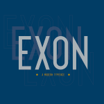 دانلود فونت انگلیسی پریمیوم Exon