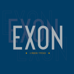 دانلود فونت انگلیسی پریمیوم Exon
