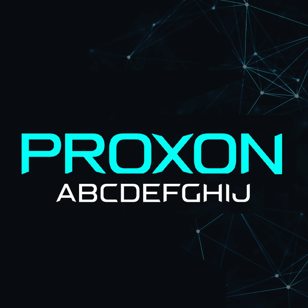 دانلود فونت انگلیسی پریمیوم Proxon Font