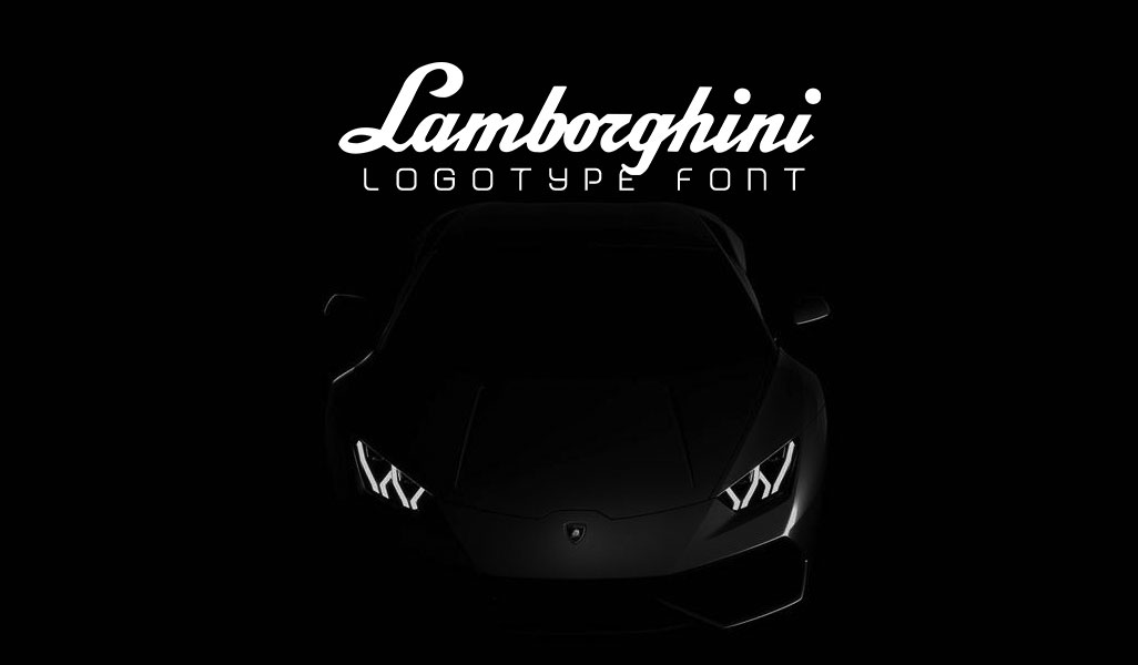 دانلود فونت انگلیسی لوگوتایپ Lamborghini
