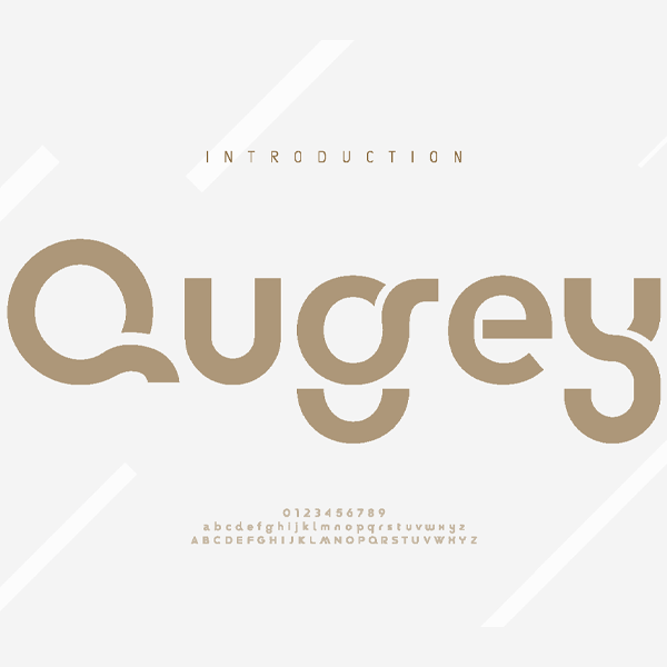 دانلود فونت تایپوگرافی انگلیسی Qugey