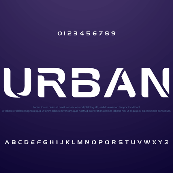 دانلود فونت تایپوگرافی انگلیسی Urban