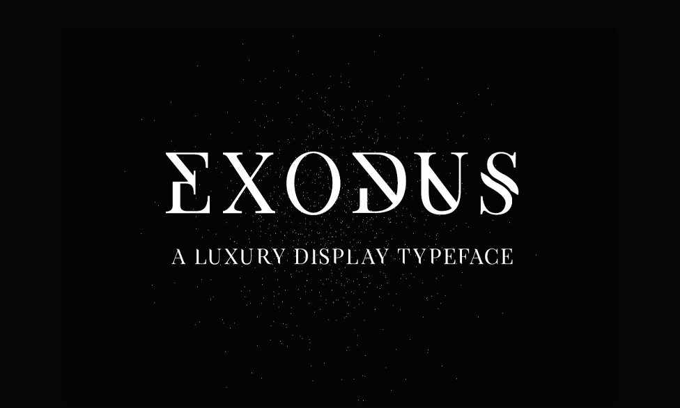 دانلود فونت انگلیسی Exodus Font