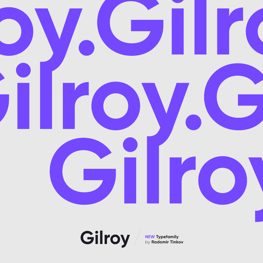 دانلود فونت انگلیسی Gilroy
