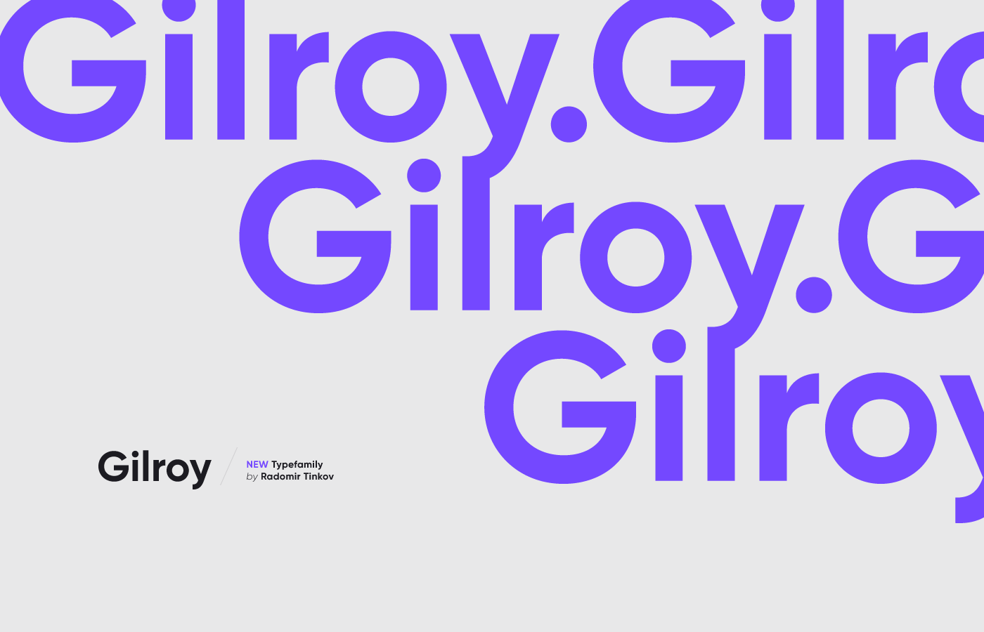 دانلود فونت انگلیسی Gilroy