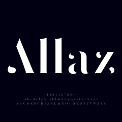 دانلود فونت تایپوگرافی انگلیسی Allaz Font