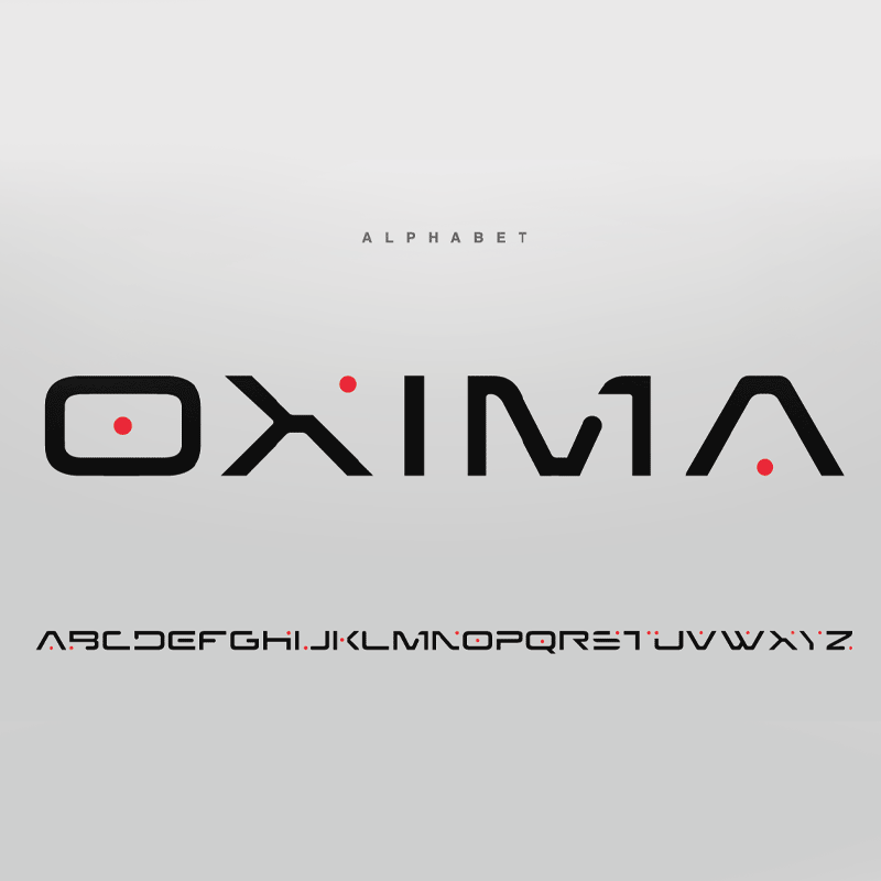 فونت انگلیسی تایپوگرافی Oxima