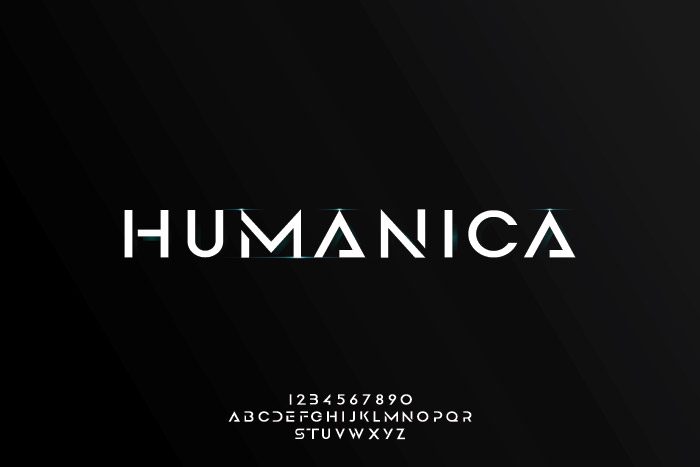 فونت انگلیسی تایپوگرافی Humanica