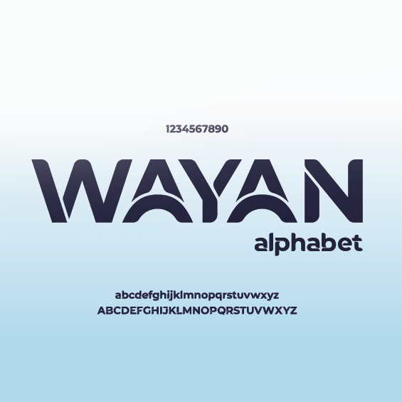 فونت انگلیسی تایپوگرافی Wayan