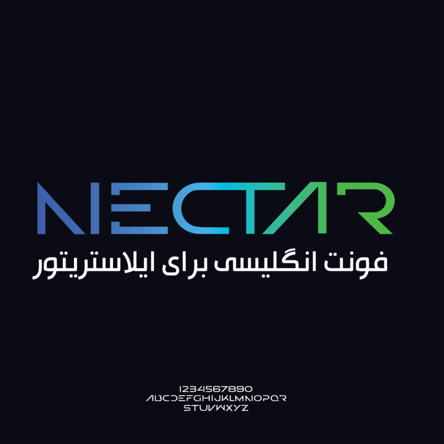 فونت انگلیسی تایپوگرافی Nectar