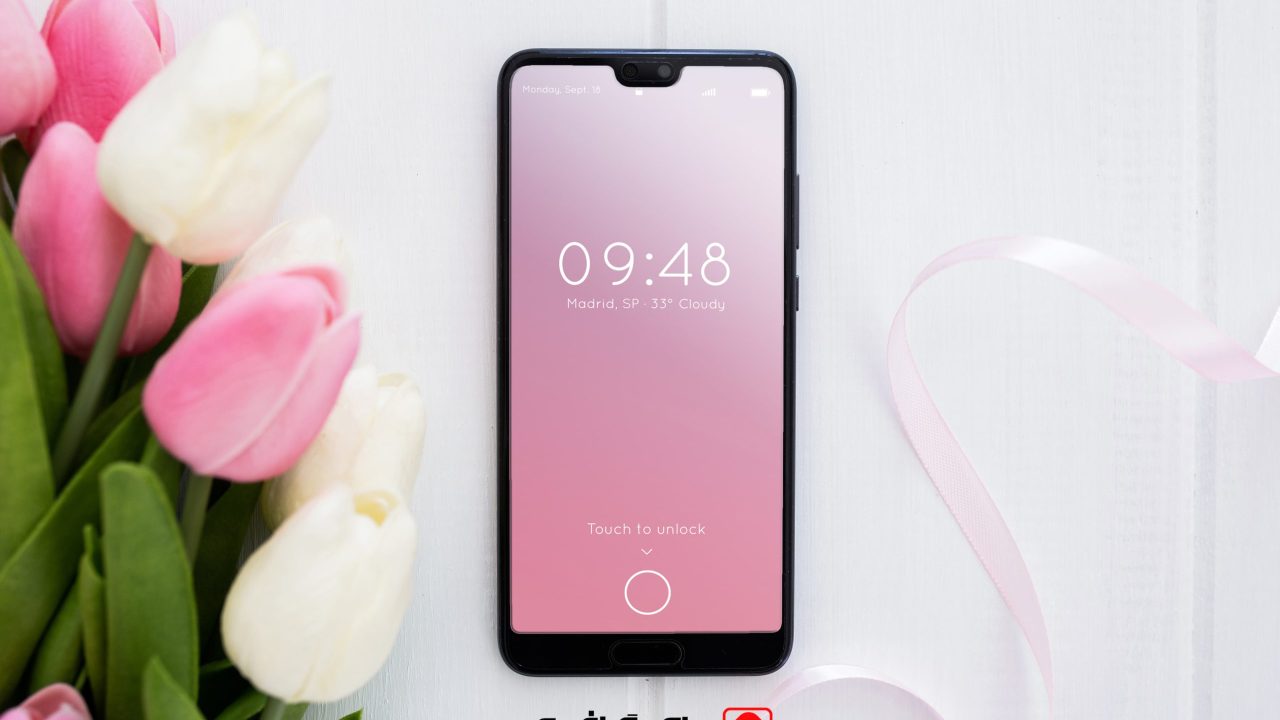 موکاپ موبایل زمینه بهاری