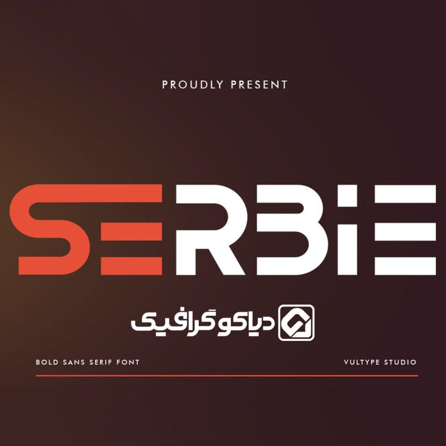 فونت انگلیسی Serbie
