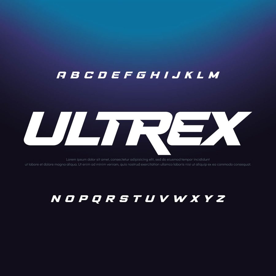 فونت انگلیسی لوگوتایپ Ultrex