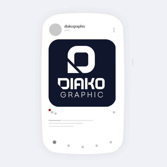 موکاپ پست اینستاگرام مینیمال