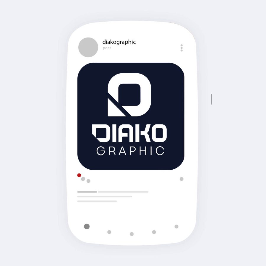 موکاپ پست اینستاگرام مینیمال