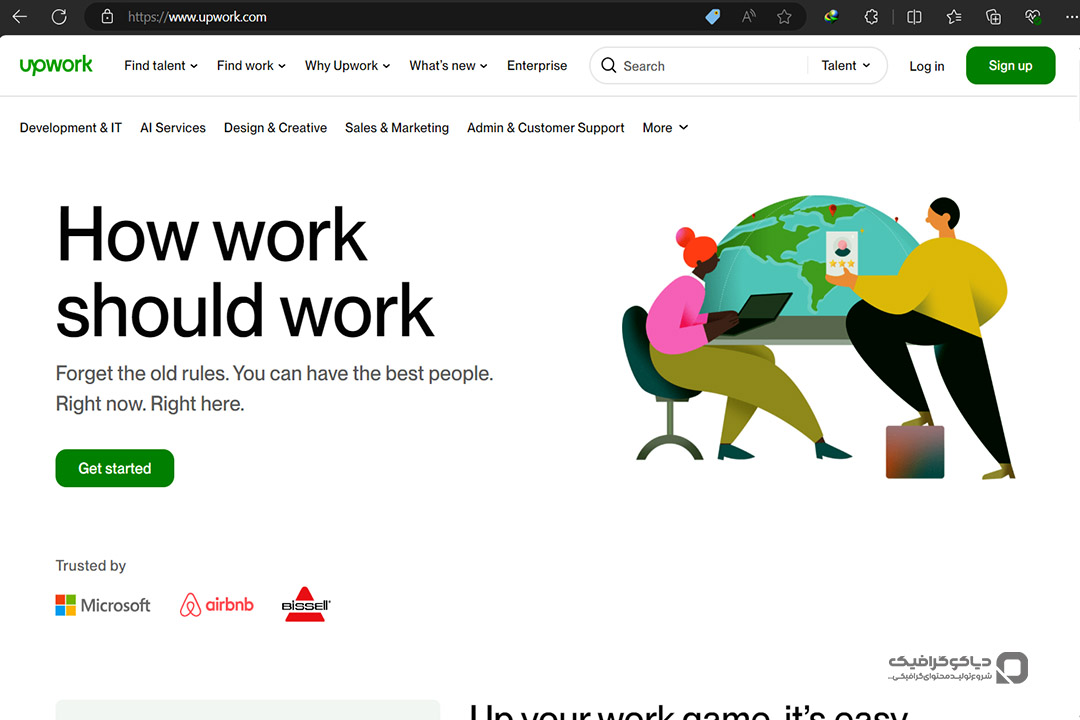 upwork سایت فریلنسری خارجی