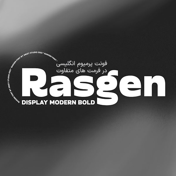 دانلود فونت انگلیسی Rasgen Font