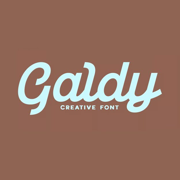 دانلود فونت انگلیسی Galdy Font