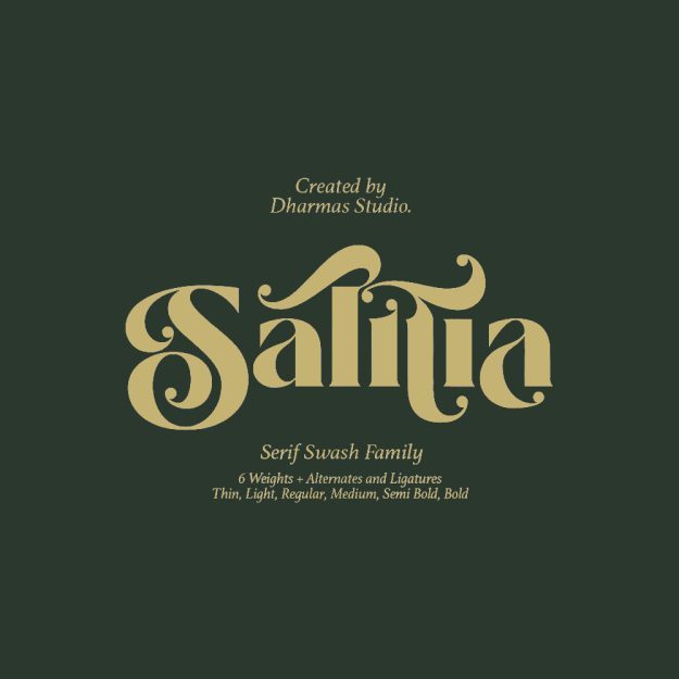 دانلود فونت انگلیسی Salitia Font