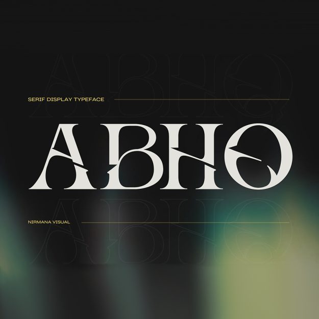 دانلود فونت انگلیسی Abho Luxury Font