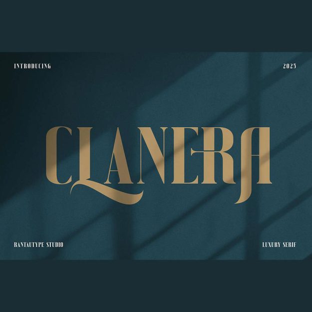 دانلود فونت انگلیسی Clanera Font