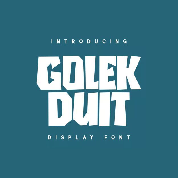 دانلود فونت انگلیسی Golek Duit Font