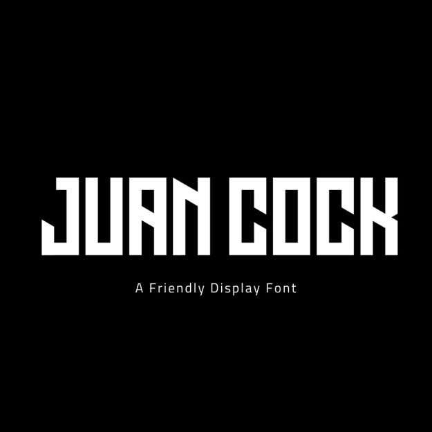 دانلود فونت انگلیسی Juan Cock Font