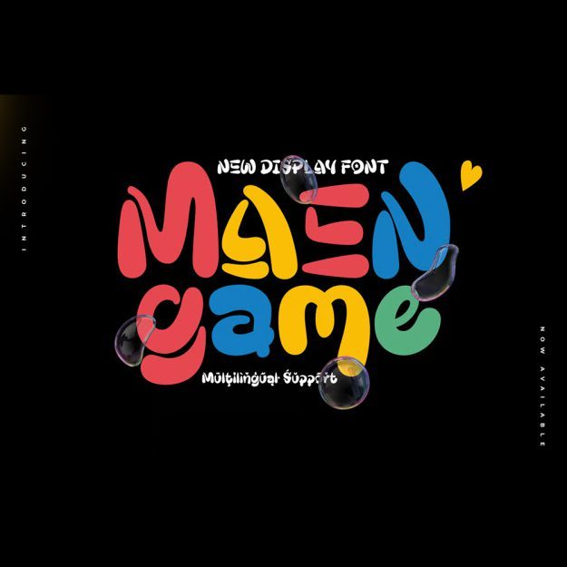 دانلود فونت انگلیسی Maengame Font