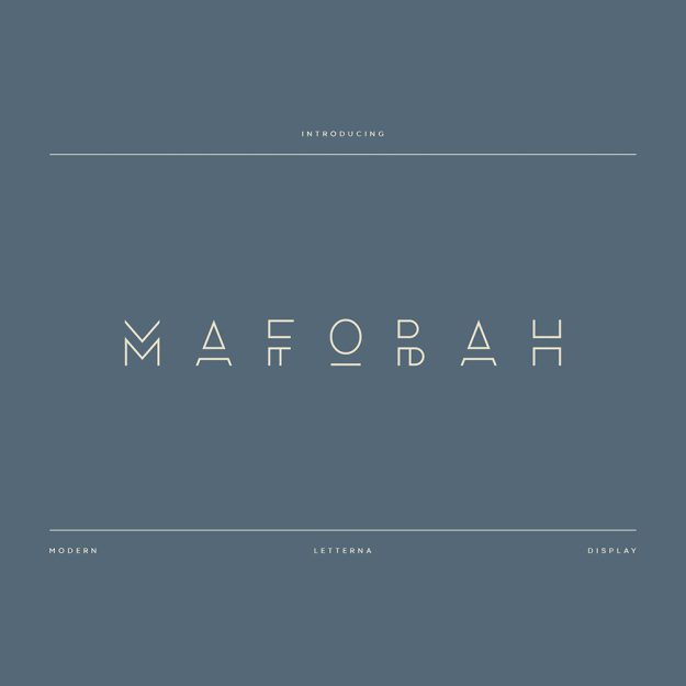 دانلود فونت انگلیسی Mafobah Font