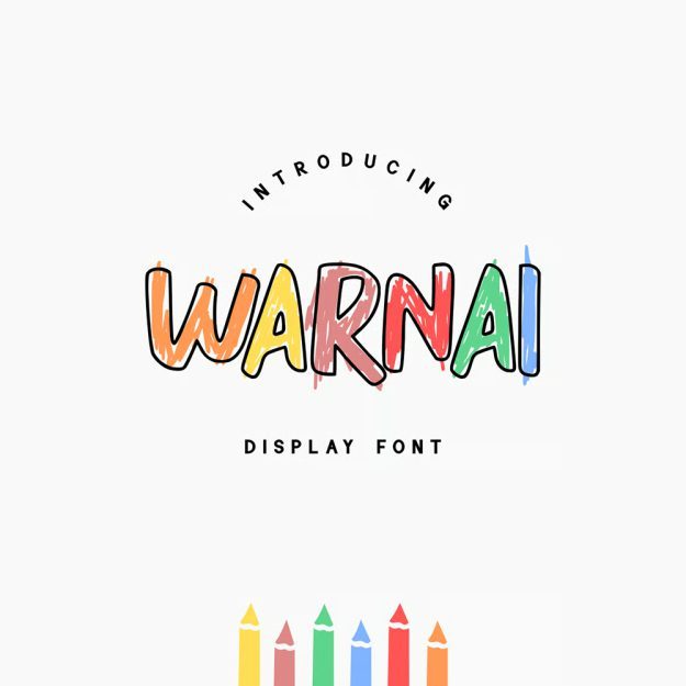 دانلود فونت انگلیسی Warnai Font