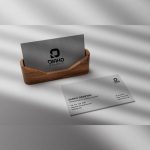 cropped Business Card Mockup 8