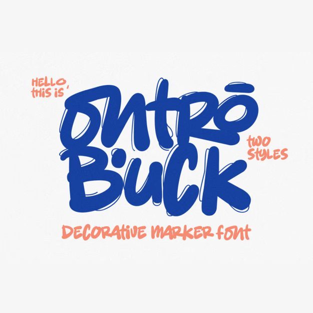 دانلود فونت انگلیسی Ontro Buck Font