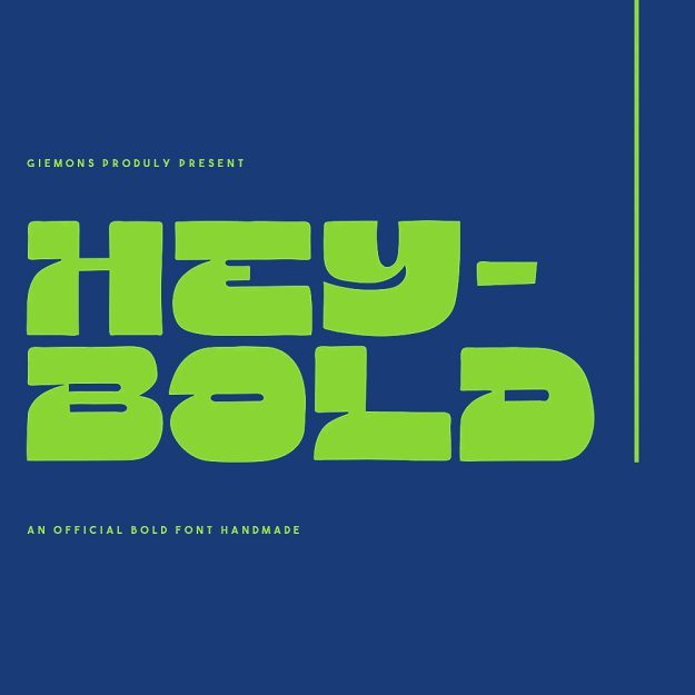 دانلود فونت انگلیسی Hey Bold Font