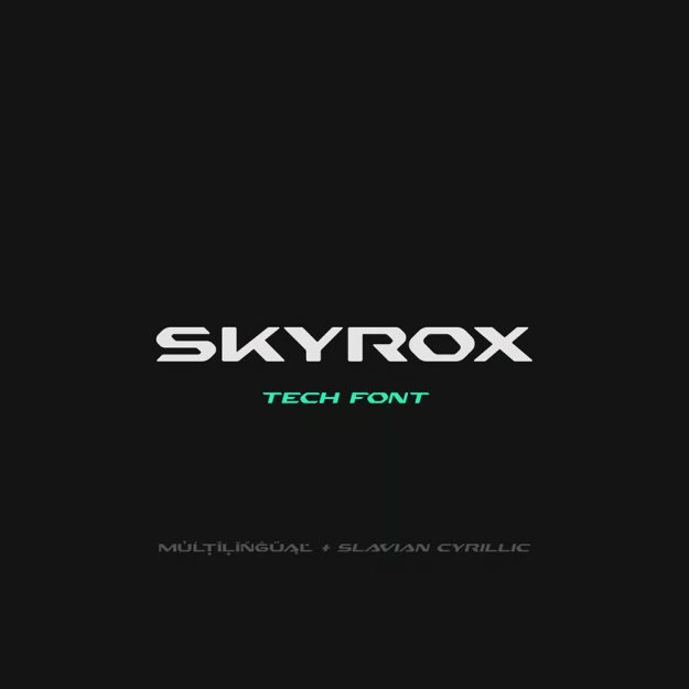 دانلود فونت انگلیسی Skyrox Font