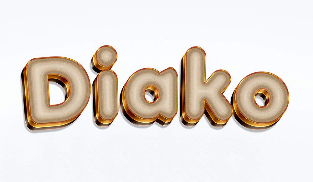 Cake text style effect 1