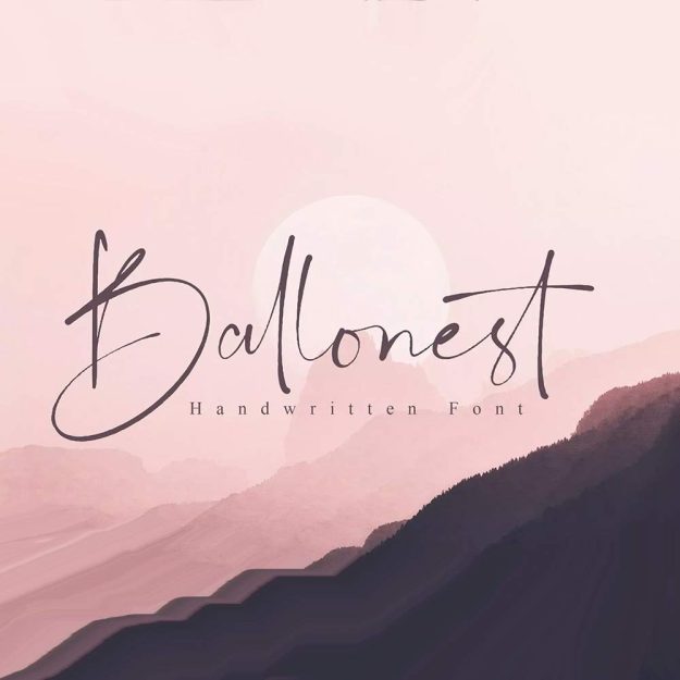 دانلود فونت انگلیسی Ballonest Font