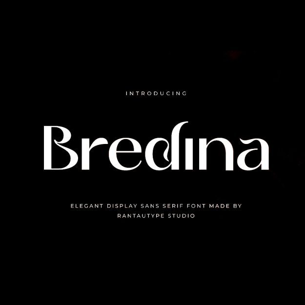 دانلود فونت انگلیسی Bredina Font