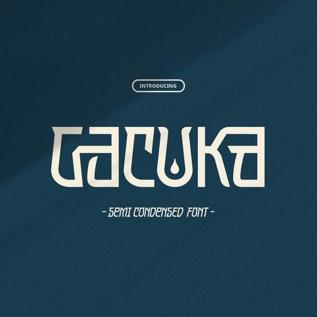 دانلود فونت انگلیسی Gacuka Font