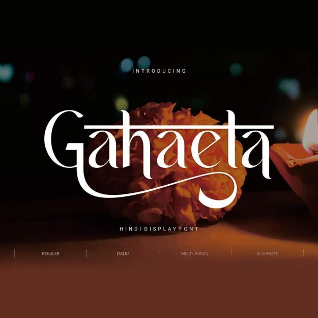 دانلود فونت انگلیسی Gahaela Font