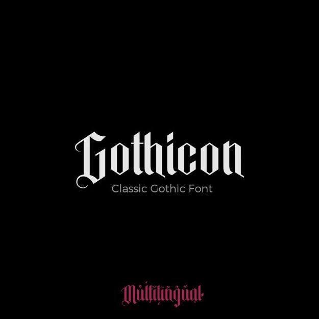 دانلود فونت انگلیسی Gothicon Font