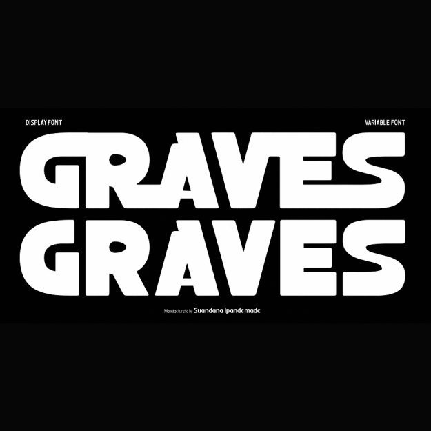دانلود فونت انگلیسی Graves Font