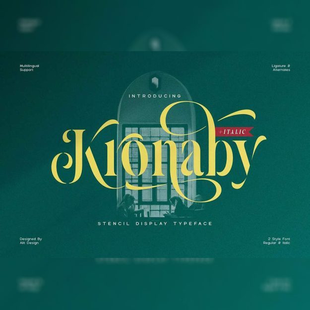 دانلود فونت انگلیسی Kronaby Font