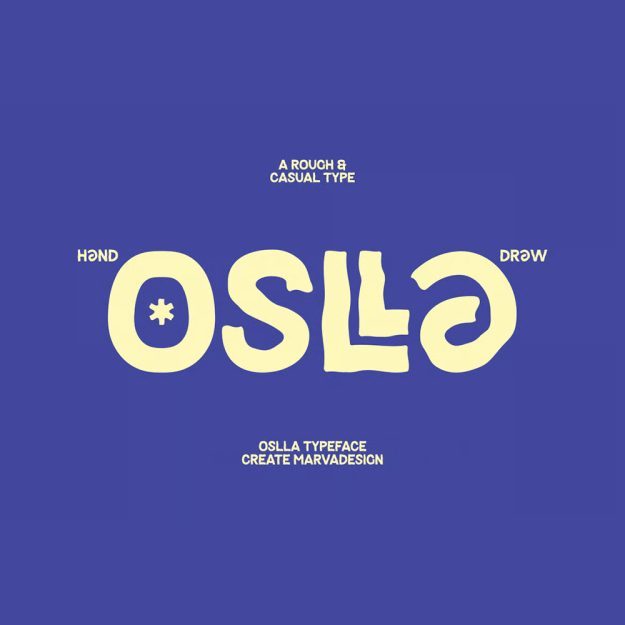 دانلود فونت انگلیسی Oslla Font